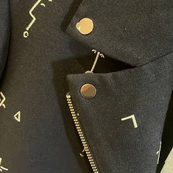 NWT Grey Jason Wu Moto Style Jacket - Size 6 - Picture 6 of 10